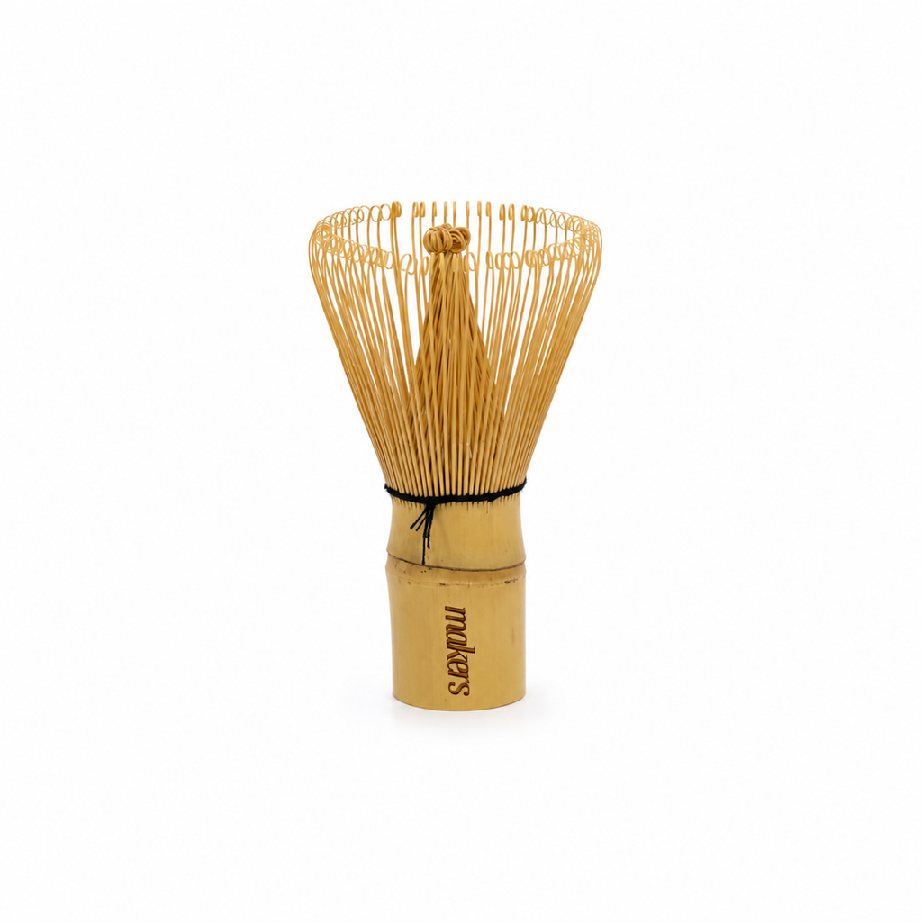 Makers engraved logo Bamboo Whisk
