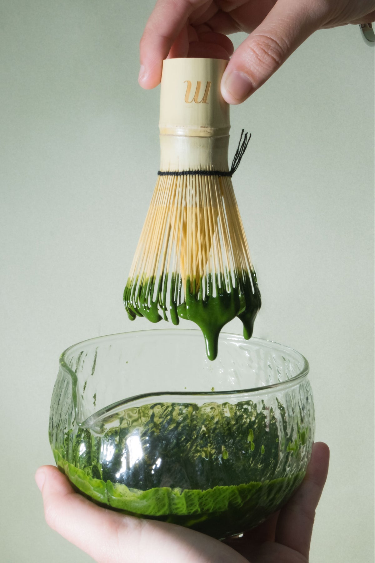 Makers engraved logo Bamboo Whisk