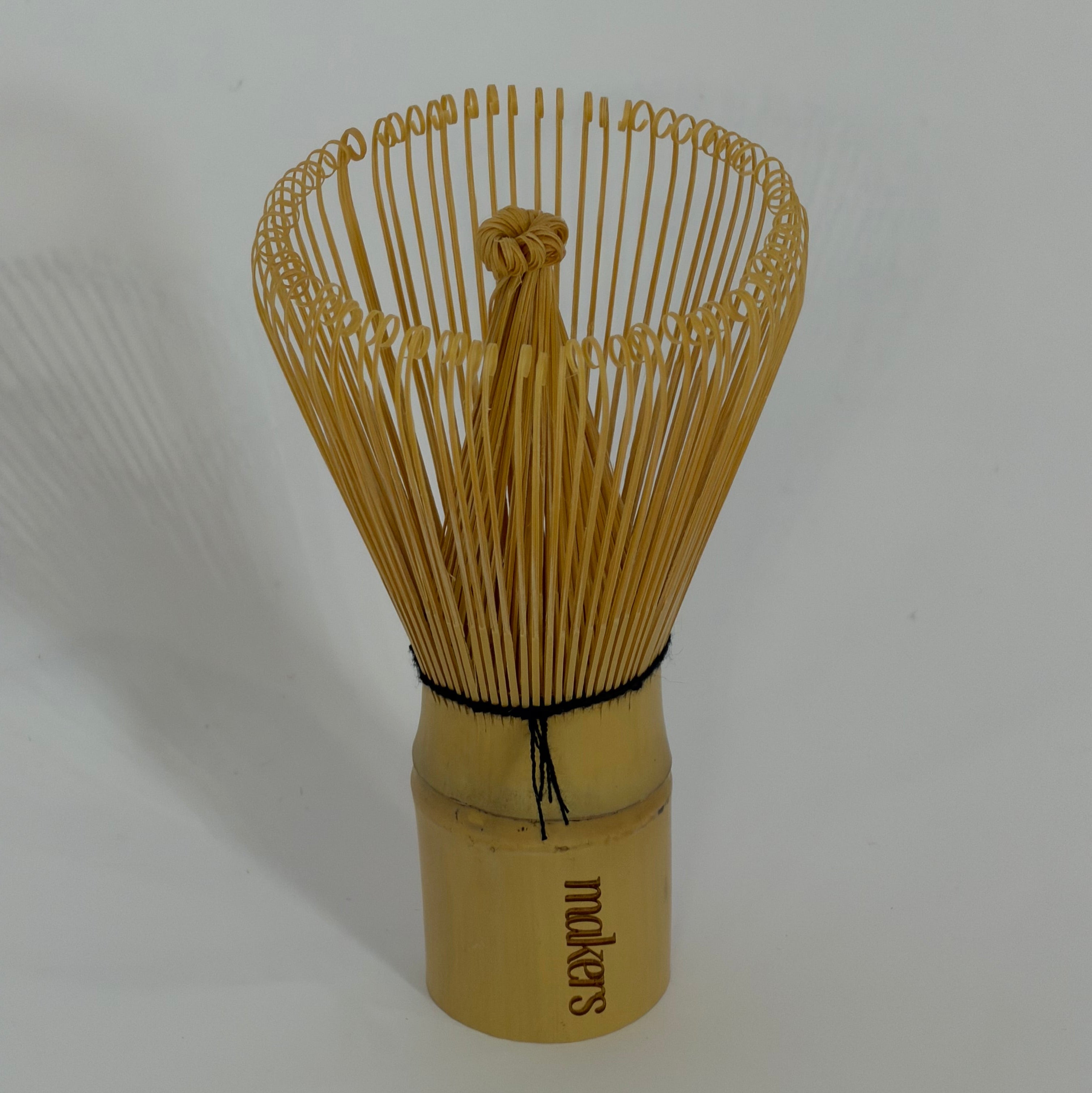 Makers engraved logo Bamboo Whisk