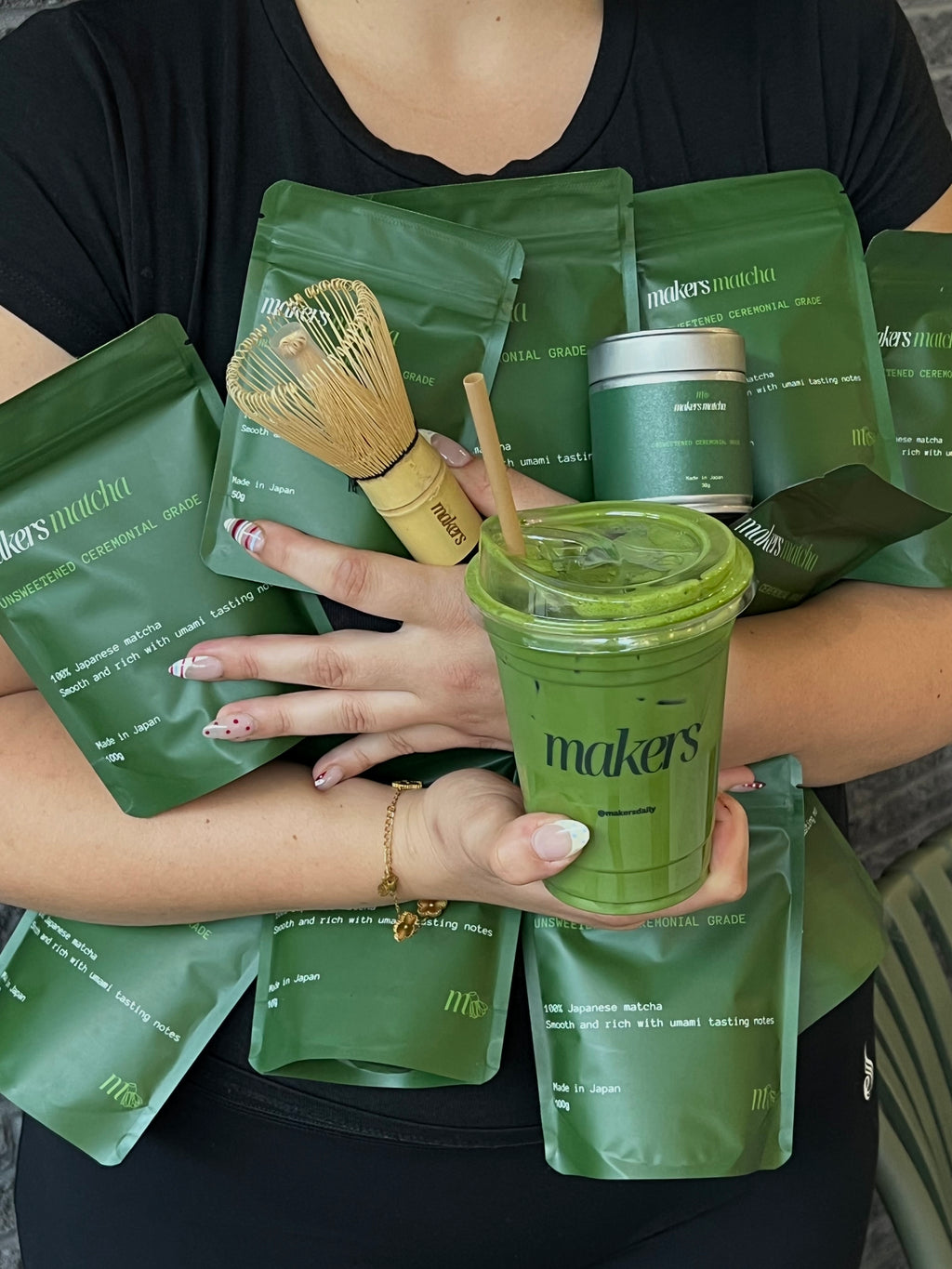 Makers ceremonial grade matcha bag
