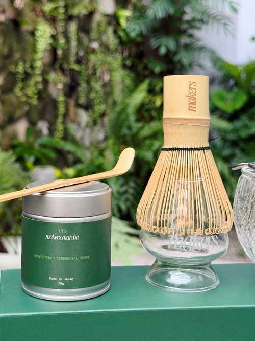 Makers engraved logo Bamboo Whisk